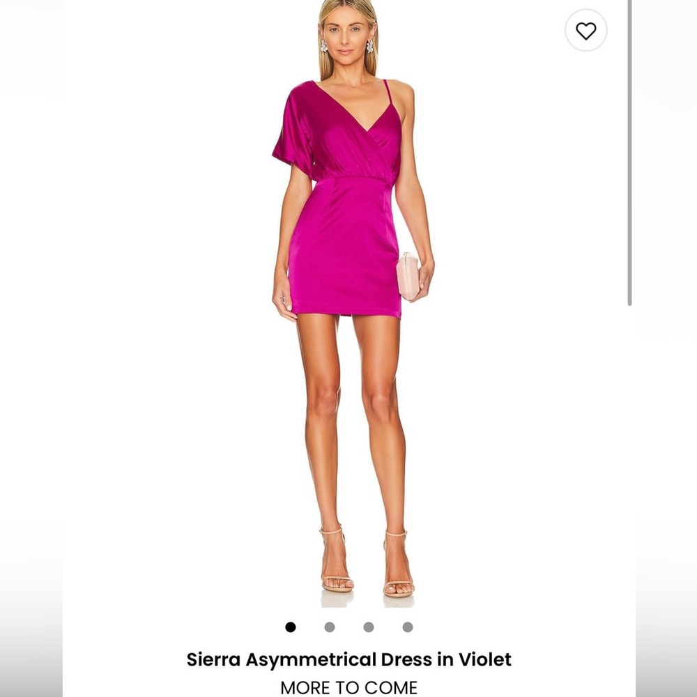 Vibrant Asymmetrical Dress in Purple